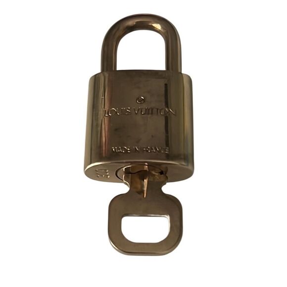 Louis Vuitton Brass Padlock Lock and Key #309 - Picture 2 of 5